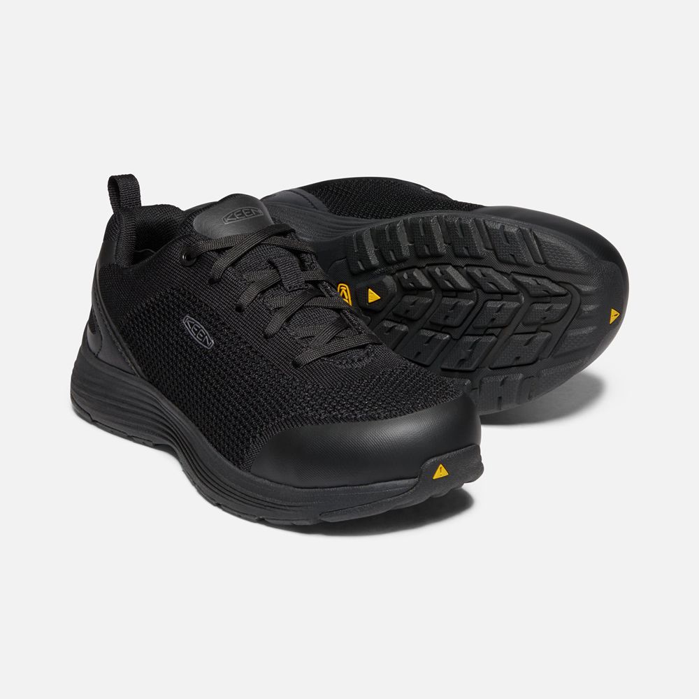Keen Arbetsskor Dam Svarta - Sparta (Aluminum Toe) - 048319YIW